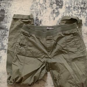EDDIE BAUER STRAIGHT LEG COTTON CUFFED PANTS